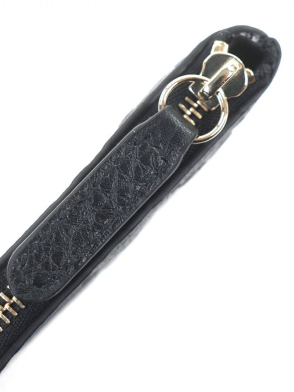 Gucci Leather GG Emblem Key Pouch Coin Case Black Gold Box Stora - Picture 6 of 9